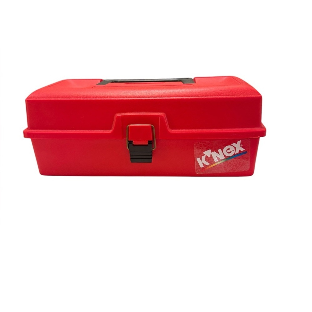 K'NEX Red Box Hard Carrying Carry Case 90's with K’Nex Vintage Package Sets